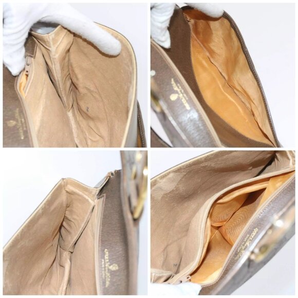 GUCCI GG Supreme Shoulder Bag PVC Leather Beige Auth - Picture 15 of 16